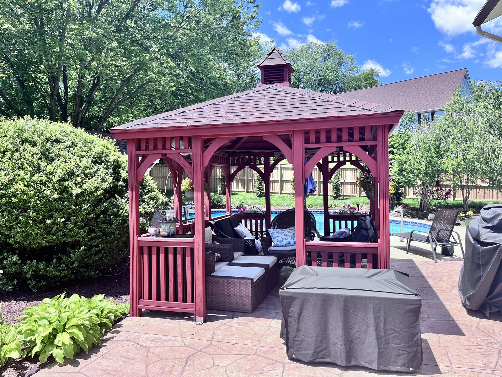 Backyard gazebo remodel